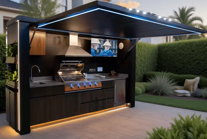 Cuisine extérieure Bellazio kitchen gamme Alvéa Tribu