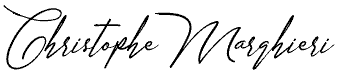 Signature de Christophe Marghieri créateur de Bellazio kitchen
