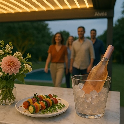 Recevoir des amis chez Bellazio kitchen