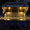 AUSTIN de nuit Austin – Barbecue gaz 4 brûleurs autonome tout inox | Bellazio kitchen