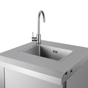 PRIMAVERA - Cuisine extérieure complète tout inox 8 brûleurs avec évier et cave à vin | Bellazio kitchen
