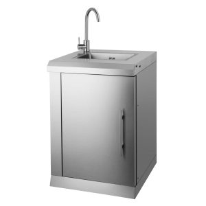 PRIMAVERA - Cuisine extérieure complète tout inox 8 brûleurs avec évier et cave à vin | Bellazio kitchen
