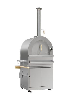 Vesuvio Bellazio kitchen détail (1) Vesuvio – Four à pizza gaz 3 brûleurs avec cheminée 2 m | Bellazio kitchen
