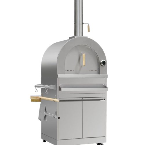 Vesuvio – Four à pizza gaz 3 brûleurs avec cheminée 2 m | Bellazio kitchen