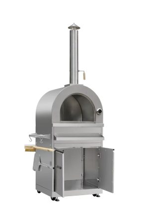 Vesuvio Bellazio kitchen détail (3) Vesuvio – Four à pizza gaz 3 brûleurs avec cheminée 2 m | Bellazio kitchen